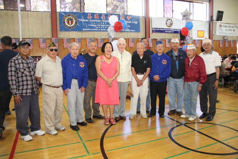 Veterans at the July 4th celebration